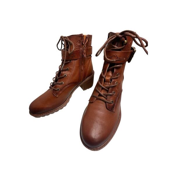 NWOB Lace Up Y2K Combat Booties Women’s Sz 10 Buttery Soft Leather Western Boho - Picture 14 of 16